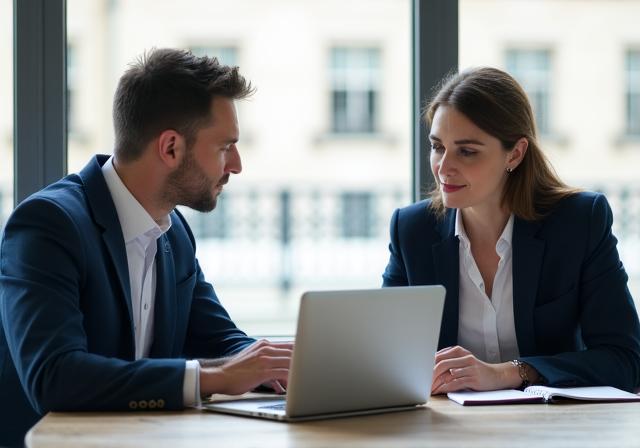 Career consultation in a 10 Charlotte Square office